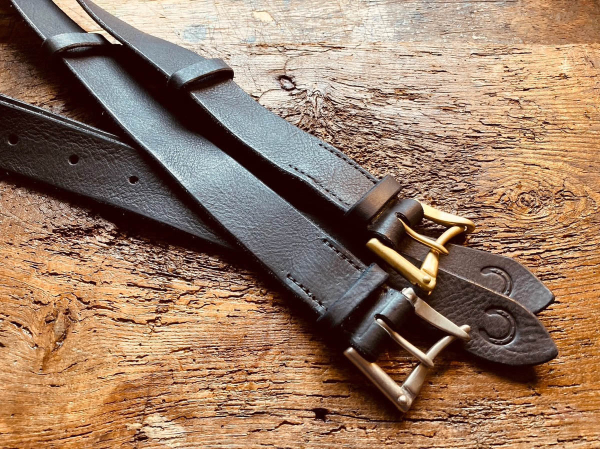 Hand-stitched Leather Belt